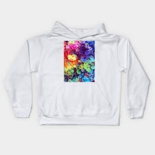 Rainbow Paper Roses Kids Hoodie